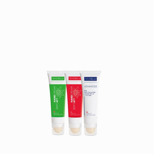 Set 2 Hand Cream + Lip Care and 1 Antipollution Free