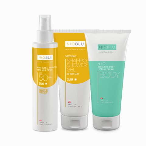 Maak uw eigen Set Pre and After Sun + Body Cream Free